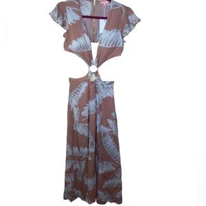 SOLARIS style cut out side slit maxi dress size S